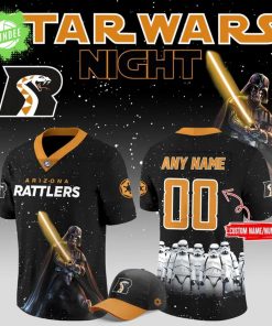 Limited Edition Arizona Rattlers X Star Wars Night Football Jersey 2025