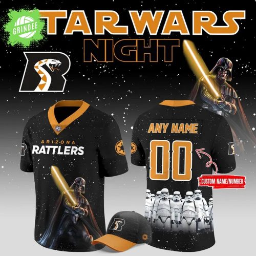 Limited Edition Arizona Rattlers X Star Wars Night Football Jersey 2025