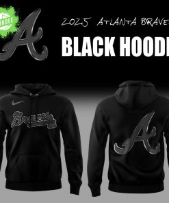Limited Edition Atlanta Braves Back In Black Hoodie