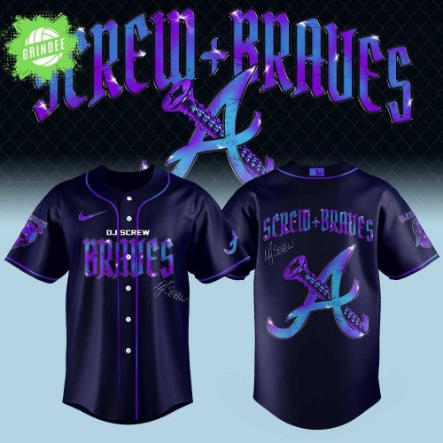 Limited Edition Atlanta Braves Honor All-Time DJ DJ Screw Signature Jersey