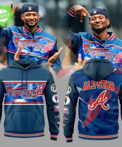Limited Edition Atlanta Braves Peace up, A-Town Down Hoodie