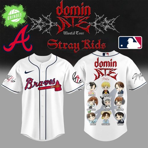 Limited Edition Atlanta Braves x Domin ATE White Combo Jersey