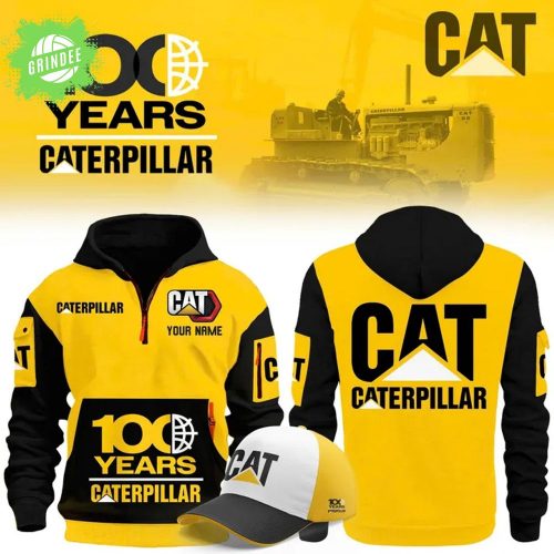 Limited Edition CAT 100 Years H115 Yellow Hoodie 2025