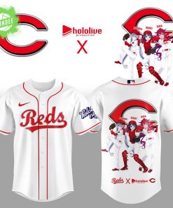 Limited Edition Cincinnati Reds Hololive Night Collaboration Jersey