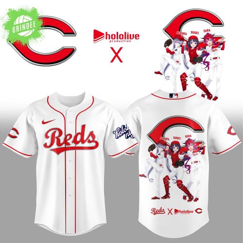 Limited Edition Cincinnati Reds Hololive Night Collaboration Jersey