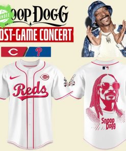 Limited Edition Cincinnati Reds x Snoop Dogg Baseball Jersey 2025 White