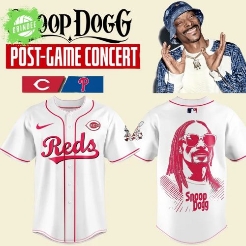 Limited Edition Cincinnati Reds x Snoop Dogg Baseball Jersey 2025 White