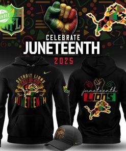 Limited Edition Detroit Lions Celebrate Juneteenth 2025 Hoodie