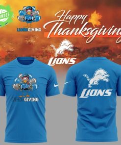 Limited Edition Detroit Lions Happy Thanksgiving Day Tshirt
