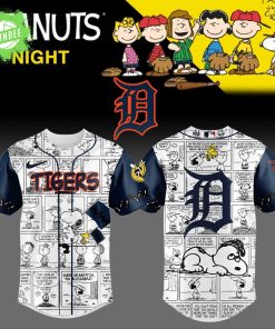 Limited Edition Detroit Tigers 75th Anniversary of Peanuts Plus Jersey