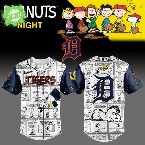 Limited Edition Detroit Tigers 75th Anniversary of Peanuts Plus Jersey