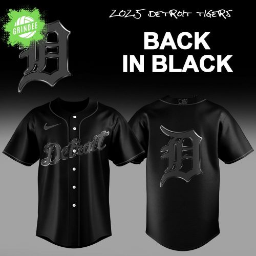 Limited Edition Detroit Tigers Back In Black Combo Jersey