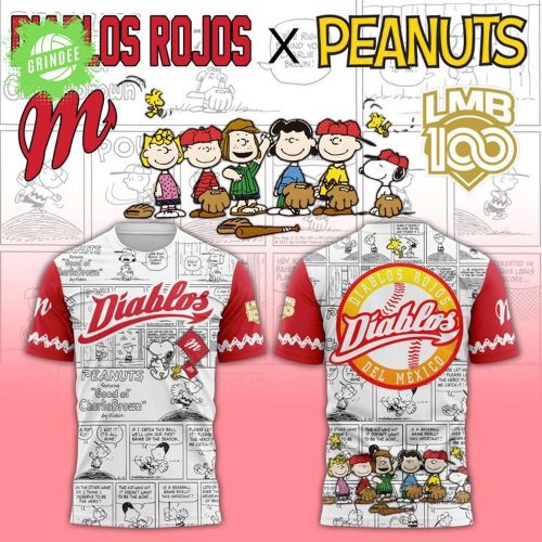 Limited Edition Diablos Rojos del Mexico x Peanuts T-Shirt 2025