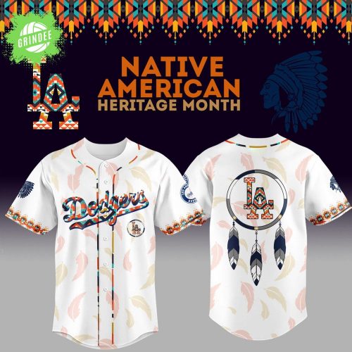 Limited Edition Dodgers x Native American Heritage Night 2025 Jersey-3D Baseball Jersey