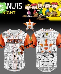 Limited Edition Houston Astros 75th Anniversary of Peanuts Plus Jersey