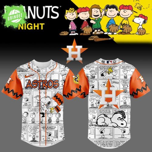 Limited Edition Houston Astros 75th Anniversary of Peanuts Plus Jersey