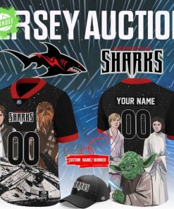 Limited Edition Jacksonville Sharks X Star Wars Night Football Jersey 2025