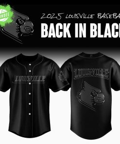 Limited Edition Louisville Baseball Back In Black Jersey