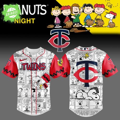 Limited Edition Minnesota Twins 75th Anniversary of Peanuts Plus Jersey