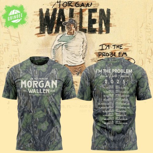 Limited Edition Morgan Wallen x Houston Texans Tour 2025 Camo Tshirt