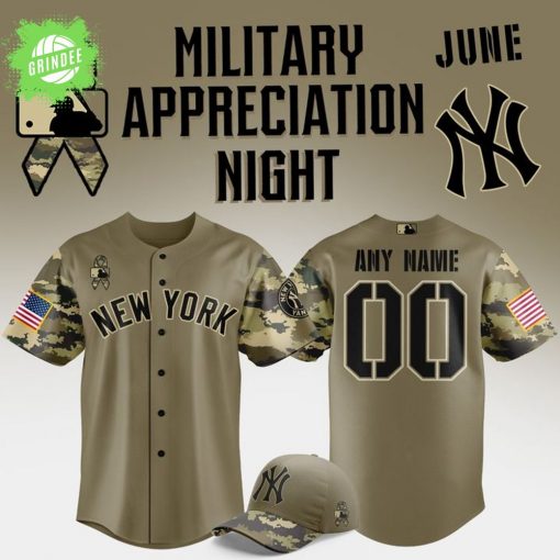 Limited Edition New York Yankees Military Appreciation Night 2025 Baseball Jersey