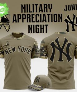 Limited Edition New York Yankees Military Appreciation Night 2025 T-shirt