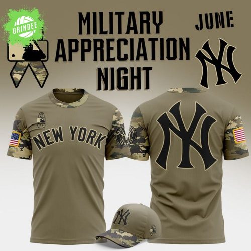 Limited Edition New York Yankees Military Appreciation Night 2025 T-shirt