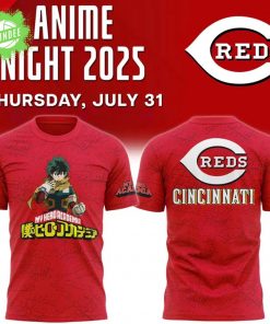 Limited Edition Reds x My Hero Academia-Themed Anime Night T-Shirt 2025