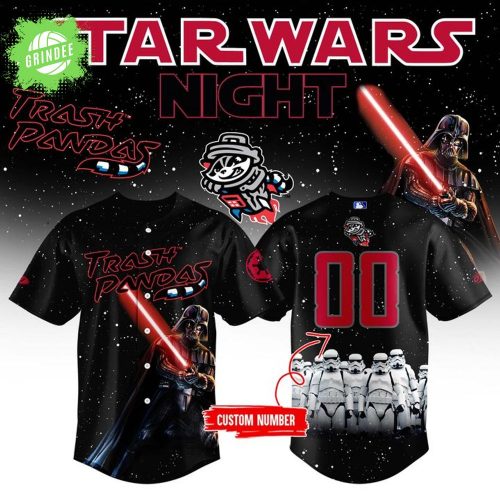 Limited Edition Rocket City Trash Pandas x Star War 2025 Baseball Jersey