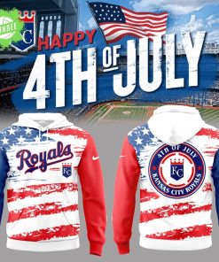 Limited Edition Royals Baseball 4th of July Hoodie