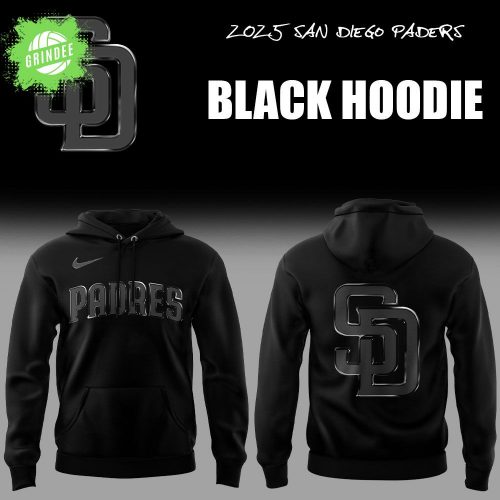 Limited Edition San Diego Padres Back In Black Hoodie