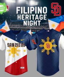 Limited Edition San Diego Padres Celebrating Filipino Heritage Night Jersey