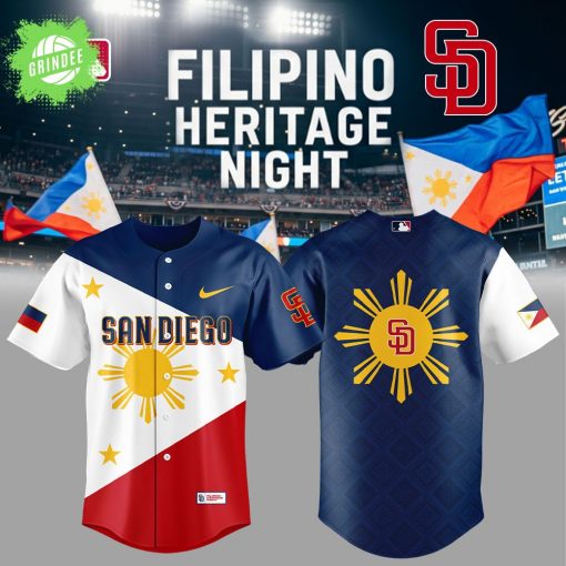 Limited Edition San Diego Padres Celebrating Filipino Heritage Night Jersey