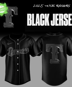 Limited Edition Texas Rangers Back In Black Jersey