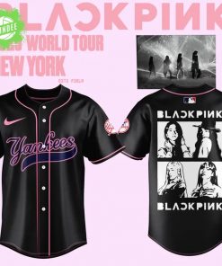Limited Edition Yankees x BLACKPINK Baseball Jersey 2025 Black