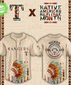 Limited Edition2025- Texas Rangers x Native American Heritage Month-3D Baseball Jersey