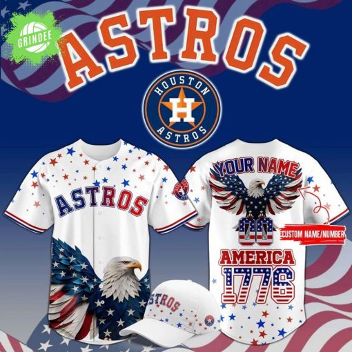 Limited Editions Houston Astros 4th of July USA Baseball Jersey