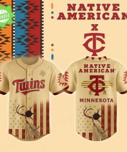 Limited Editions- Minnesota Twins x Native American 2025 Jersey-3D Baseball Jersey