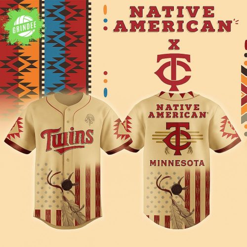 Limited Editions- Minnesota Twins x Native American 2025 Jersey-3D Baseball Jersey