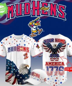 Limited Editions Toledo Mud Hens 4th of July USA Baseball Jersey