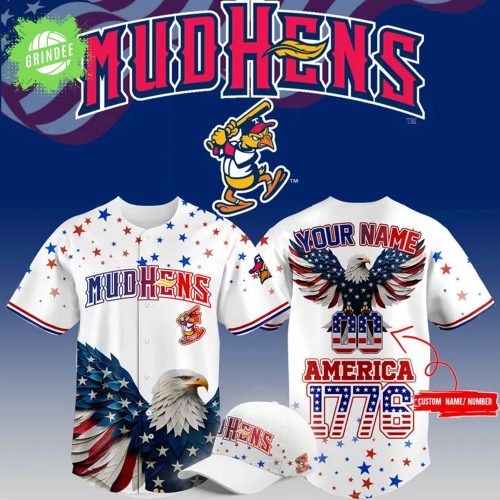 Limited Editions Toledo Mud Hens 4th of July USA Baseball Jersey