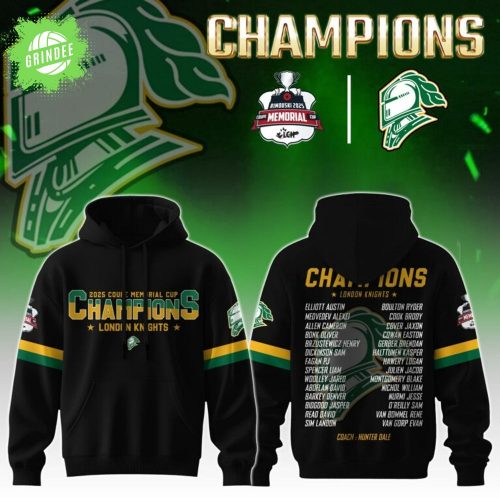 London Knights Hoodie Champions Memorial Cup 2025 Editions Limited