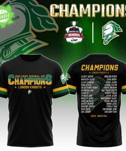 London Knights tshirt Champions Memorial Cup 2025 Editions Limited