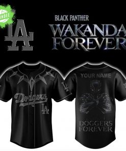 Los Angeles Dodgers Black Panther 2025 Baseball Jersey-3D Baseball Jersey