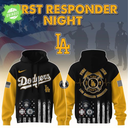 Los Angeles Dodgers MLB x First Responders Hoodie Jersey Limited Edition