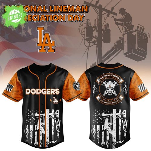 Los Angeles Dodgers x Lineman Appreciation Day Editon-3D Baseball Jersey