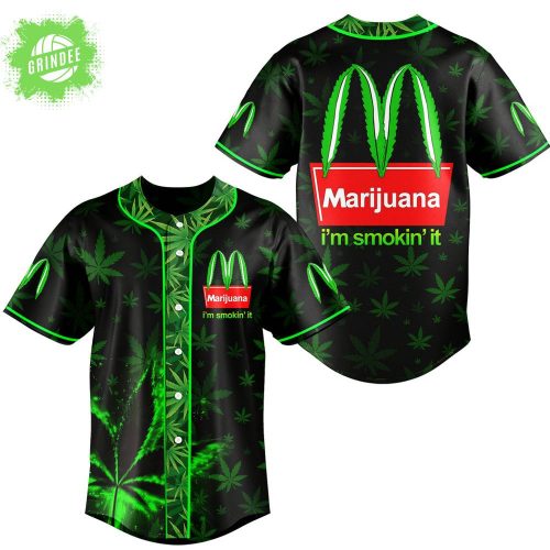 Marijuana I’m Smokin’ It Baseball Jersey