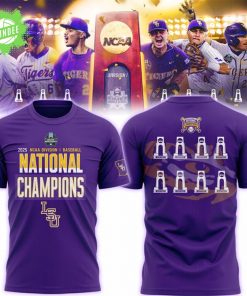 Men’s LSU Tigers 2025 NCAA Baseball Men’s College World Series Champions T-Shirt