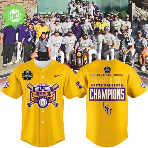 Men’s Nike Gold LSU Tigers College Limited Baseball Jersey