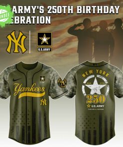NY Yankees MLB x US ARMY’S 250th Birthday Jersey Editions Limited 2025